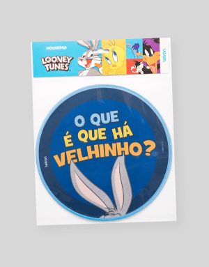 MOUSE PAD LOONEY TUNES PERNALONGA REDONDO 23CM BLISTER C/1 UND LETRON